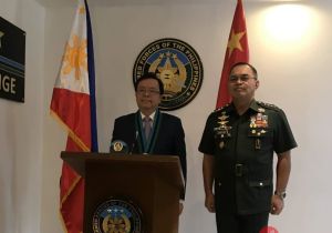 Chinese Ambassador met with Chief of Staff of the Armed Forces of the Philippines 