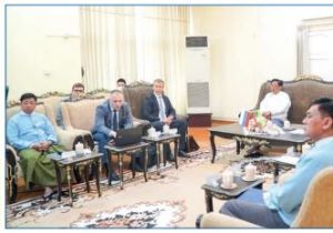 Myanmar Union Industry Minister receives delegation from Russia 