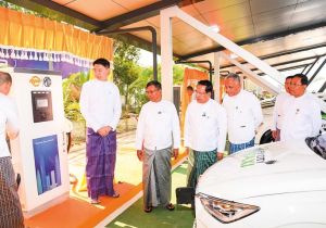 Myanmar’s First-ever EV Charging Station inaugurated in Nay Pyi Taw
