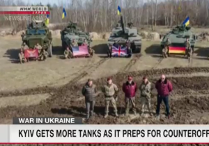 Ukraine receiving tanks from Western nations