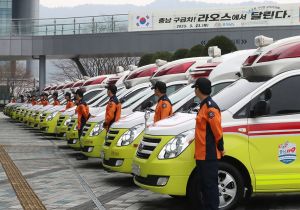 South Korea donates ambulances to Laos