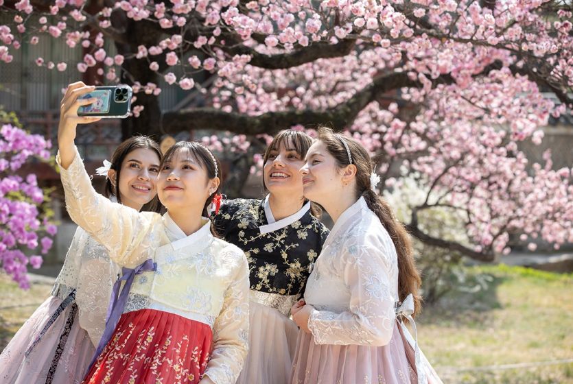 Feeling South Korea's spring vibe at Changdeokgung Palace