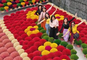 Hanoi Incense-Making Village is also a beautiful destination for tourists