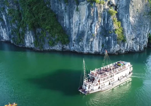 Exploring world heritage Ha Long Bay in Vietnam