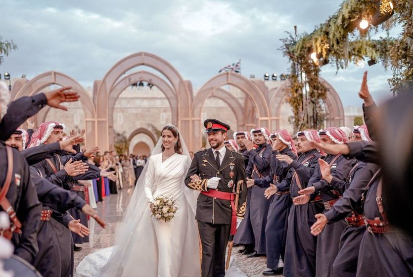 The Best Photos from Jordan Prince Hussein and Rajwa Al Saif's Royal Wedding