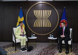 Secretary-General of ASEAN receives farewell call by Ambassador of Sweden to ASEAN