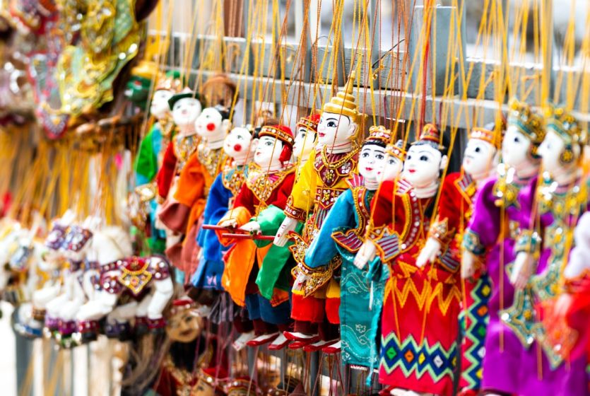 Various Souvenirs from Southeast Asian Countries