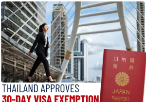 Thailand approves 30-day visa exemption for Japanese businesspeople