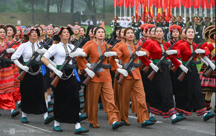 More than 3,000 Vietnamese trained for the 70th anniversary of the Dien Bien Phu Victory