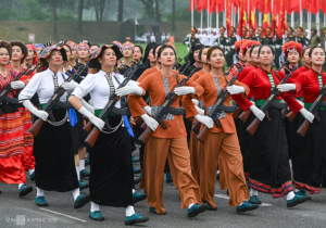 More than 3,000 Vietnamese trained for the 70th anniversary of the Dien Bien Phu Victory