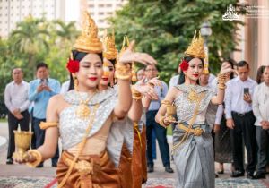 Cambodian Ministry of Foreign Affairs held a Khmer New Year blessing ceremony