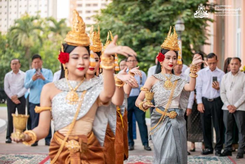 Cambodian Ministry of Foreign Affairs held a Khmer New Year blessing ceremony