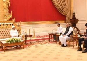 Myanmar leader Min Aung Hlaing accepts Credentials of Ambassador of Pakistan to Myanmar