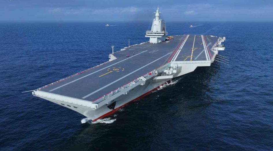 China's third aircraft carrier Fujian completes maiden sea trial