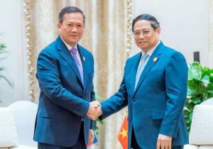 Cambodian, Vietnamese Prime Ministers Discuss Continued Strengthening of Bilateral Cooperation
