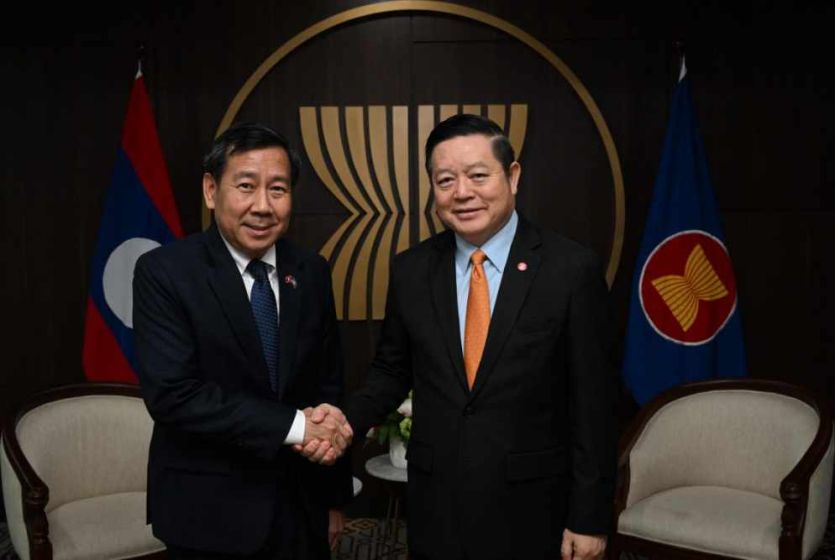 Outgoing Permanent Representative of Laos to ASEAN bids farewell to the Secretary-General of ASEAN