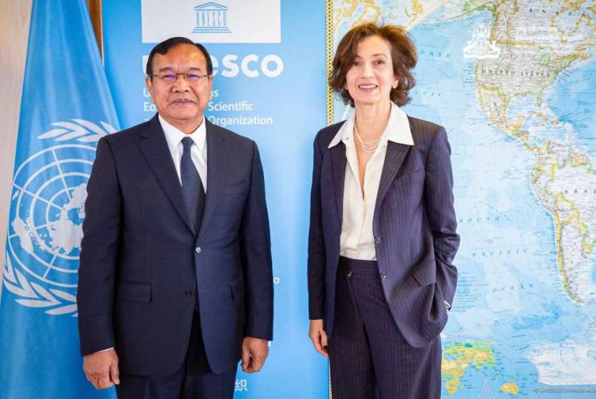 Cambodian Deputy Prime Minister pays a courtesy call on Director-General of UNESCO