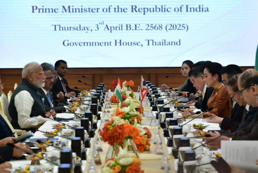 Indian Prime Minister Modi pays his first official visit to Thailand 