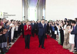Chinese President  Xi Jinping Visits New Development Bank and meets with President of NDB 
