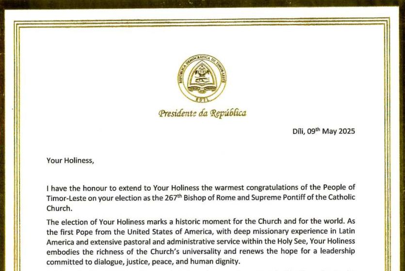 Timor-Leste President Extends Congratulations to Newly Elected His Holiness Pope Leo XIV