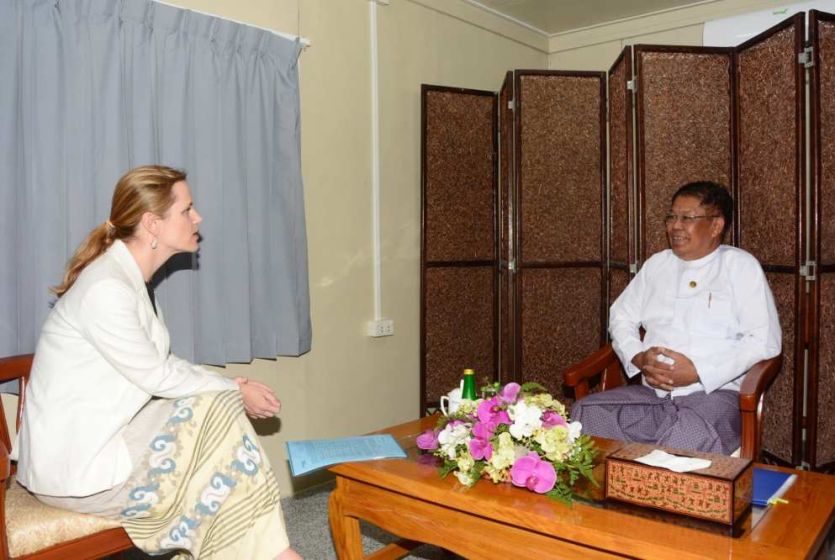 Myanmar Deputy Prime Minister and Foreign Minister receives Country Director and Representative of UNOPS in Myanmar