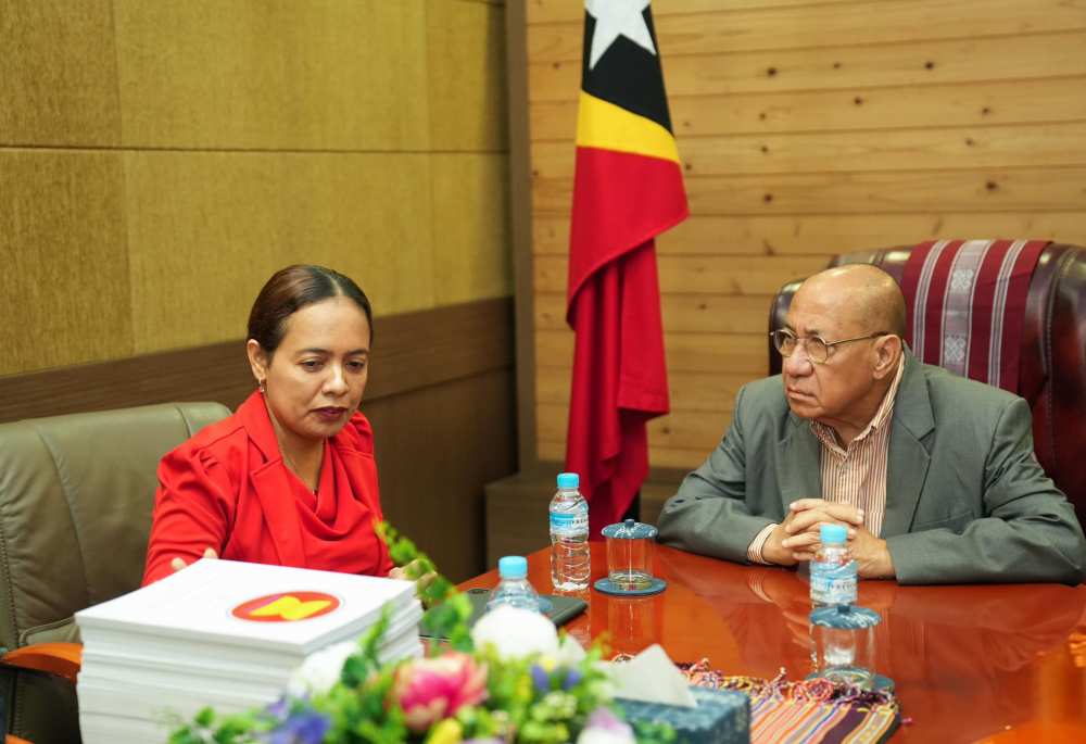 The authorities of Timor-Leste formally hands over the translated compilation of ASEAN Legal Instruments 