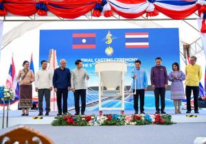 The 5th Thai-Lao Friendship Bridge connects nations in symbolic concrete casting ceremony
