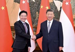 Chinese President Xi Jinping Meets with Singaporean Prime Minister Lawrence Wong