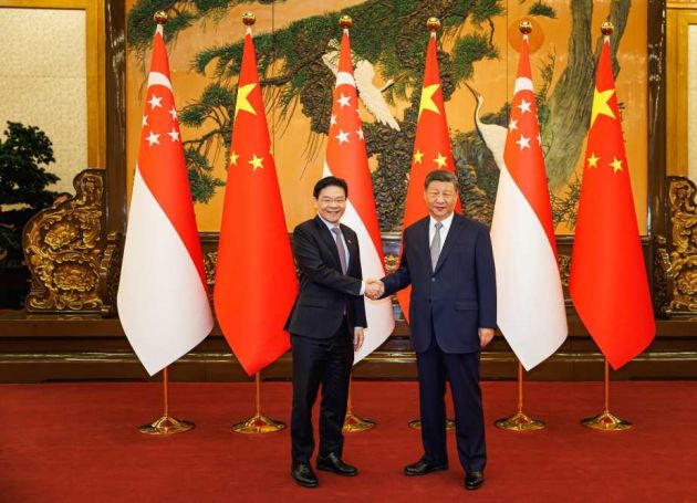 Singaporean Prime Minister meets Chinese President in Beijing