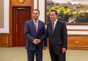 Cambodian Senate President Meets Outgoing Ambassador of Timor-Leste