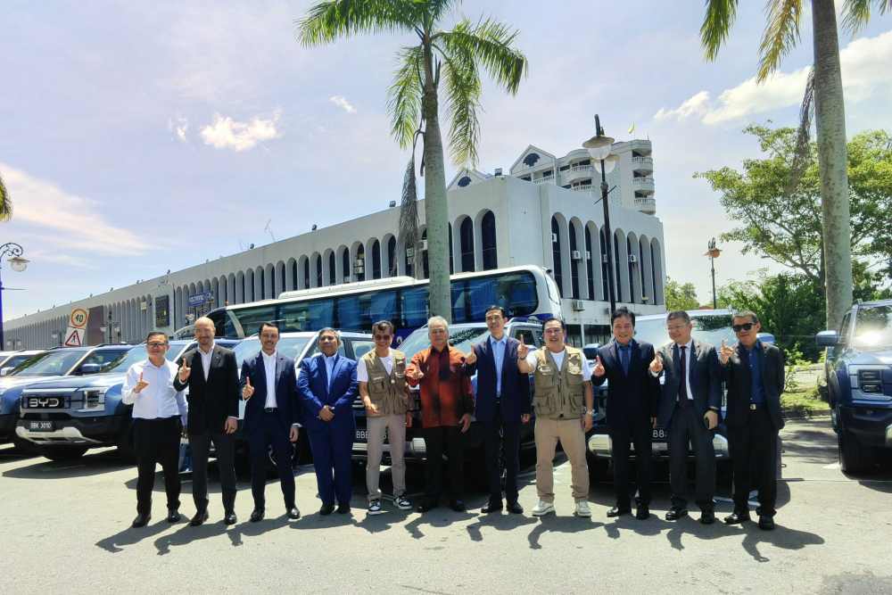 The launching ceremony of BYD Shark 6 held in Brunei