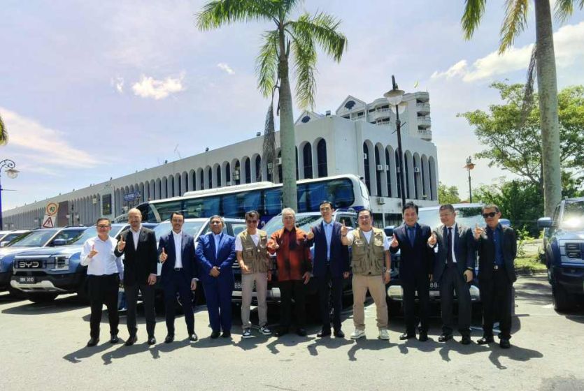 The launching ceremony of BYD Shark 6 held in Brunei