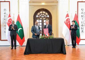 Maldivian President makes a State Visit to Singapore