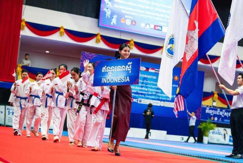 Indonesian Athletes Achieve Success at Southeast Asia Taekwon-Do Championship in Cambodia