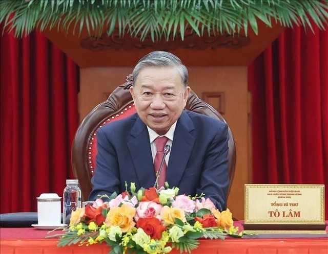 Vietnamese Party chief To Lam holds phone conversation with U.S. President Donald Trump
