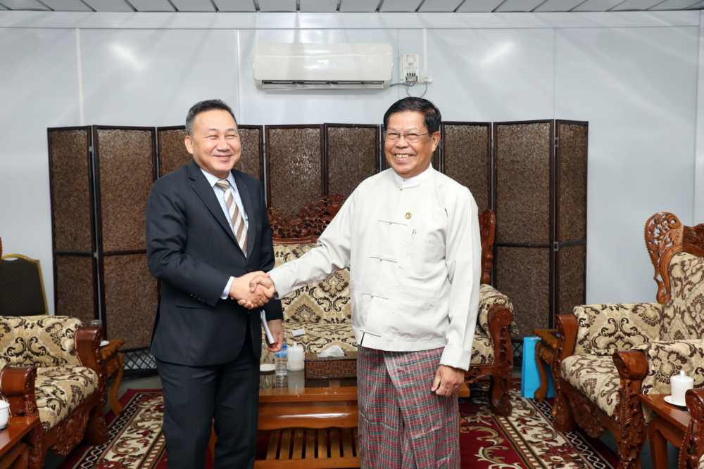 Myanmar Deputy Prime Minister and Foreign Minister receives Advisor to the Minister of Foreign Affairs of Thailand