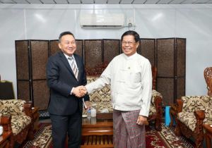 Myanmar Deputy Prime Minister and Foreign Minister receives Advisor to the Minister of Foreign Affairs of Thailand