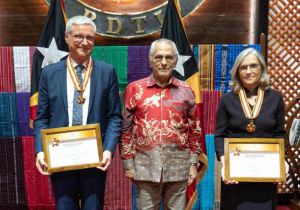 Timor-Leste President Bestows Collar of the Order of Timor-Leste to Ambassador of EU and Ambassador of Portugal to Timor-Leste