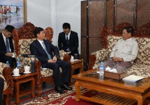 Myanmar Deputy Prime Minister and Foreign Minister receives Assistant Minister of Public Security of China 