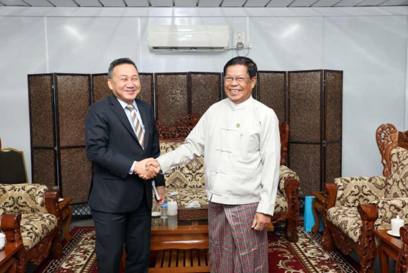 Myanmar Deputy Prime Minister and Foreign Minister receives Advisor to the Minister of Foreign Affairs of Thailand