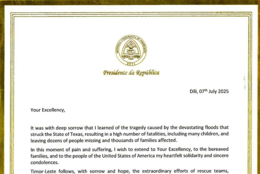 Timor-Leste President Extends Condolences to United States Following Devastating Texas Floods