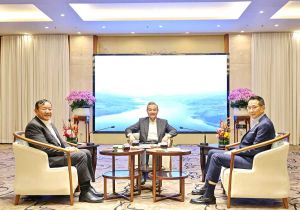 Foreign Ministers of China, Cambodia, and Thailand have a Tea Chat in Anning,China