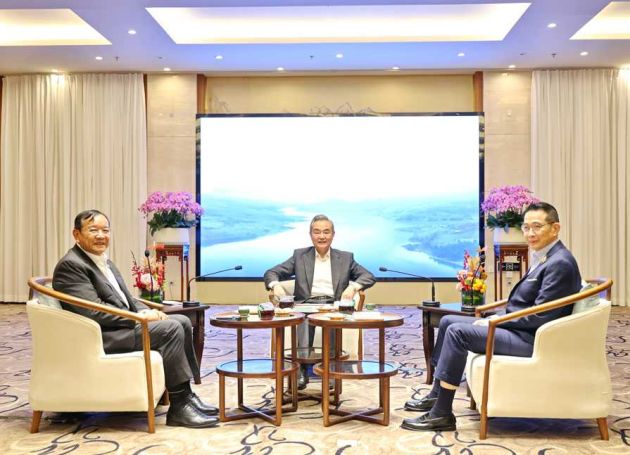 Foreign Ministers of China, Cambodia, and Thailand have a Tea Chat in Anning,China