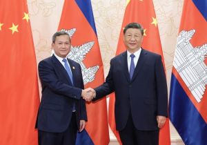 Chinese President Xi Jinping Meets Cambodian Prime Minister Hun Manet