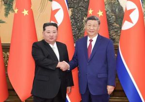 Chinese President Xi Jinping Holds Talks with President of the State Affairs of North Korea Kim Jong Un