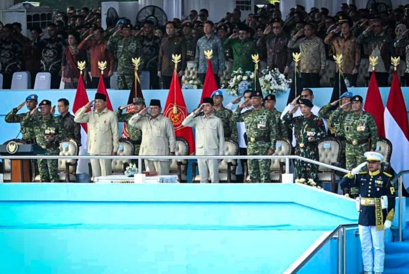  Indonesian President Leads Grand Ceremony Marking 80th Anniversary of Indonesian National Defense Forces (TNI) 