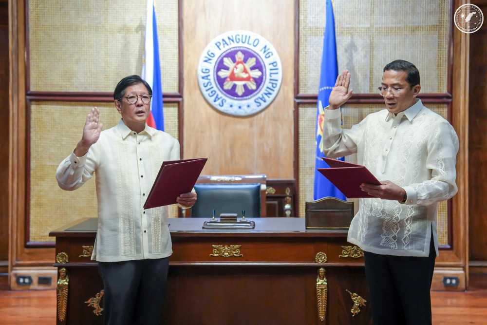 Philippine President Marcos swears in former PNP chief Acorda as PAOCC undersecretary