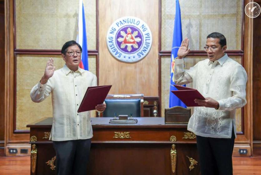 Philippine President Marcos swears in former PNP chief Acorda as PAOCC undersecretary
