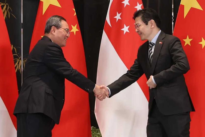Chinese Premier Li Qiang Pays an Official Visit to Singapore