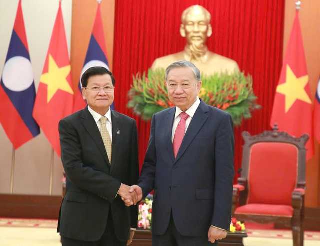 Vietnamese Party leader To Lam hosts UN Secretary-General, top Lao leader